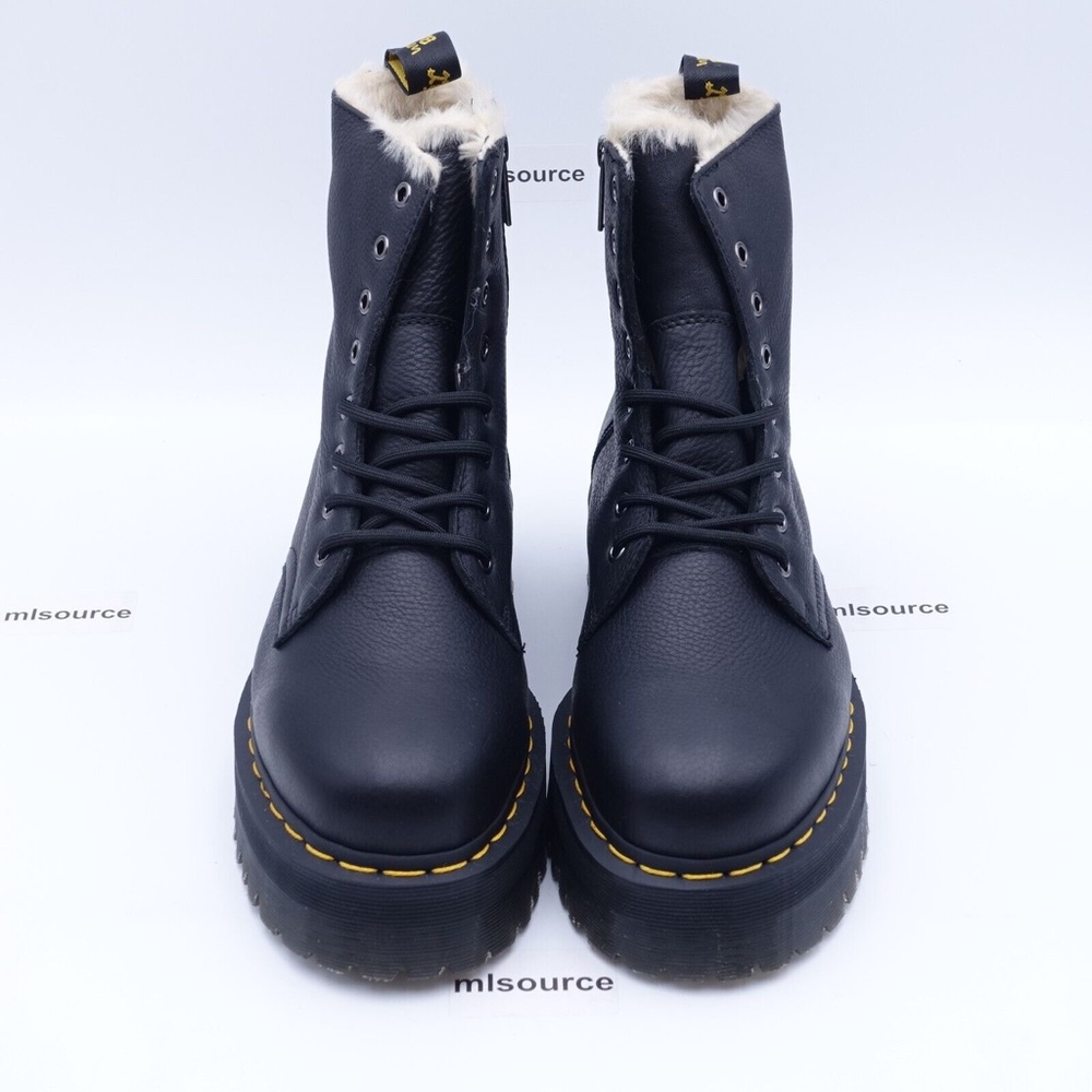 NEW Dr. Martens Women's Jadon Faux Fur Lined 8 Eye Platform Water Resistant Boot - Picture 6 of 12